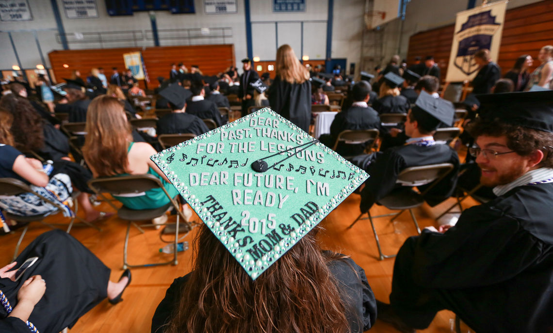 Are you ready for your future? The Class of 2015 assembles in Mayser Center prior to the May 9 Commencement Ceremony.