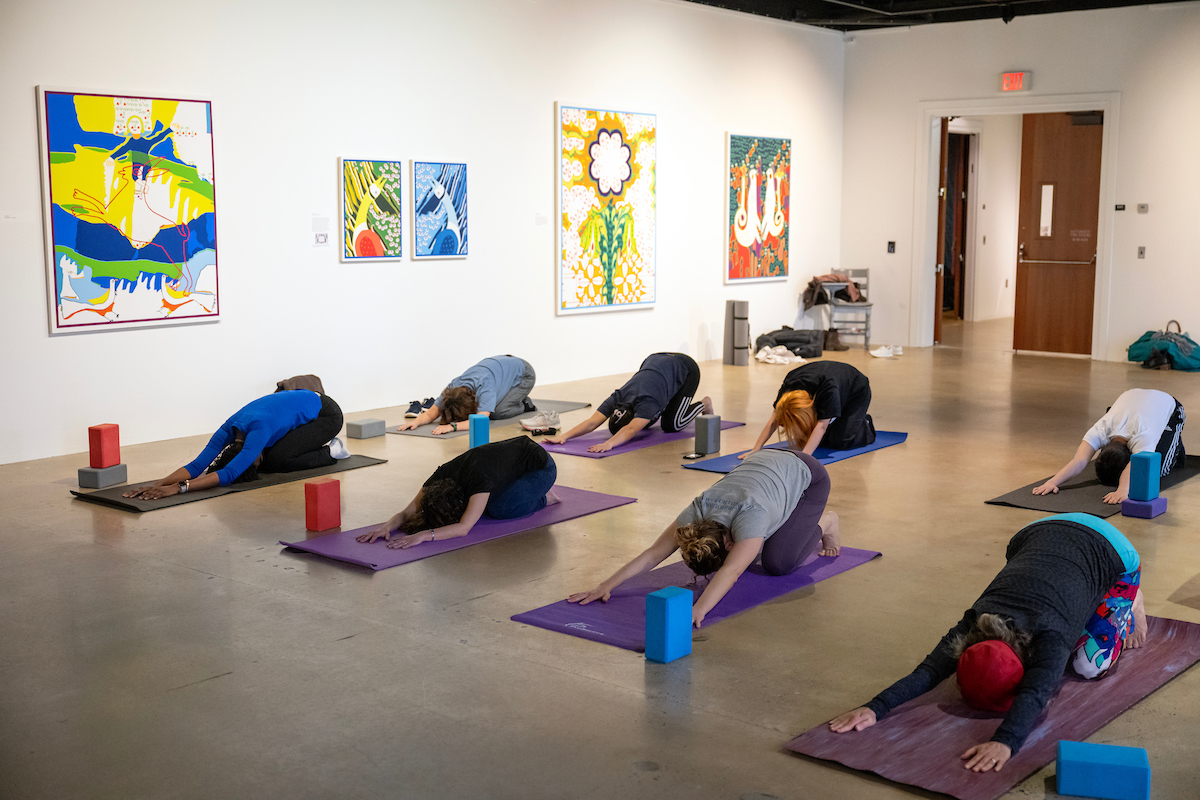 Yoga in the Phillips Museum of Art