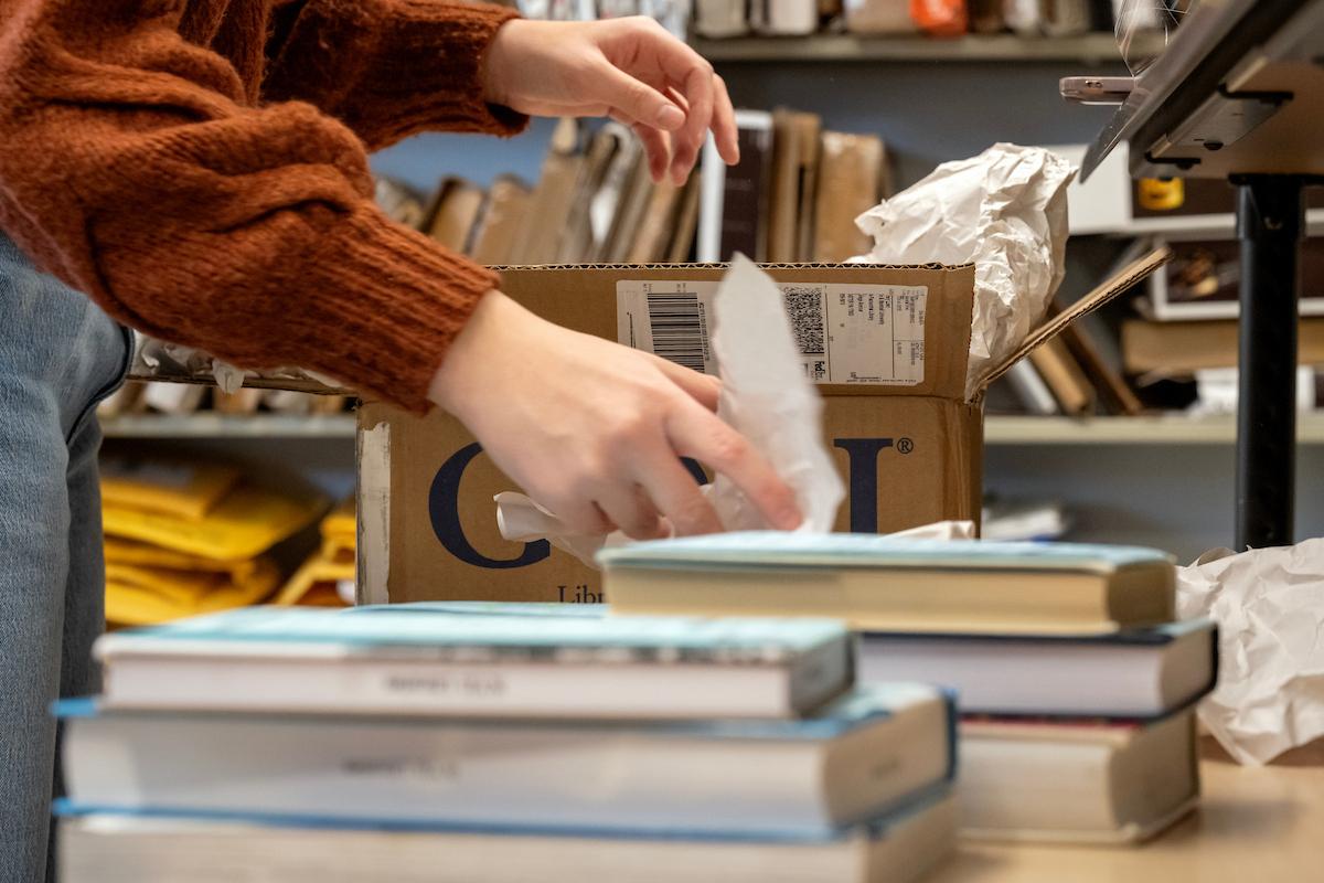 “I usually start my shift by finding the requested books based on their call number, and then heading downstairs to the basement to pack them up,”  Jones said.