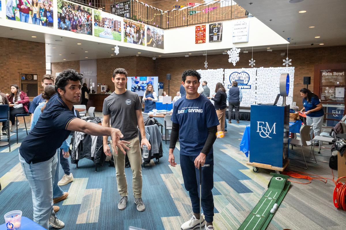 Gentou Arbizu propelled student participation for F&M’s Day of Giving, the College’s largest donor-based campaign of the year. 