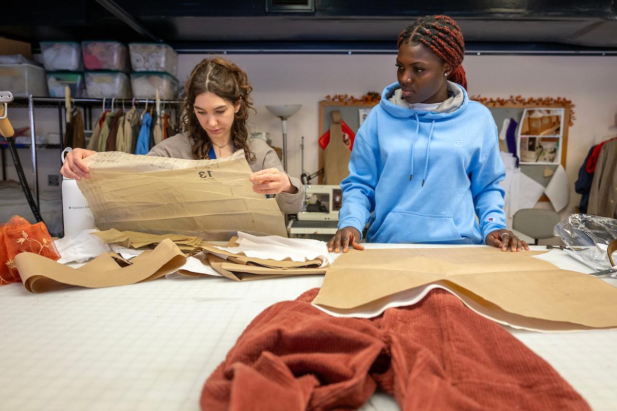 Osei said one of the most fascinating parts about working in the costume shop is seeing the work that goes into creating costumes for a production. 