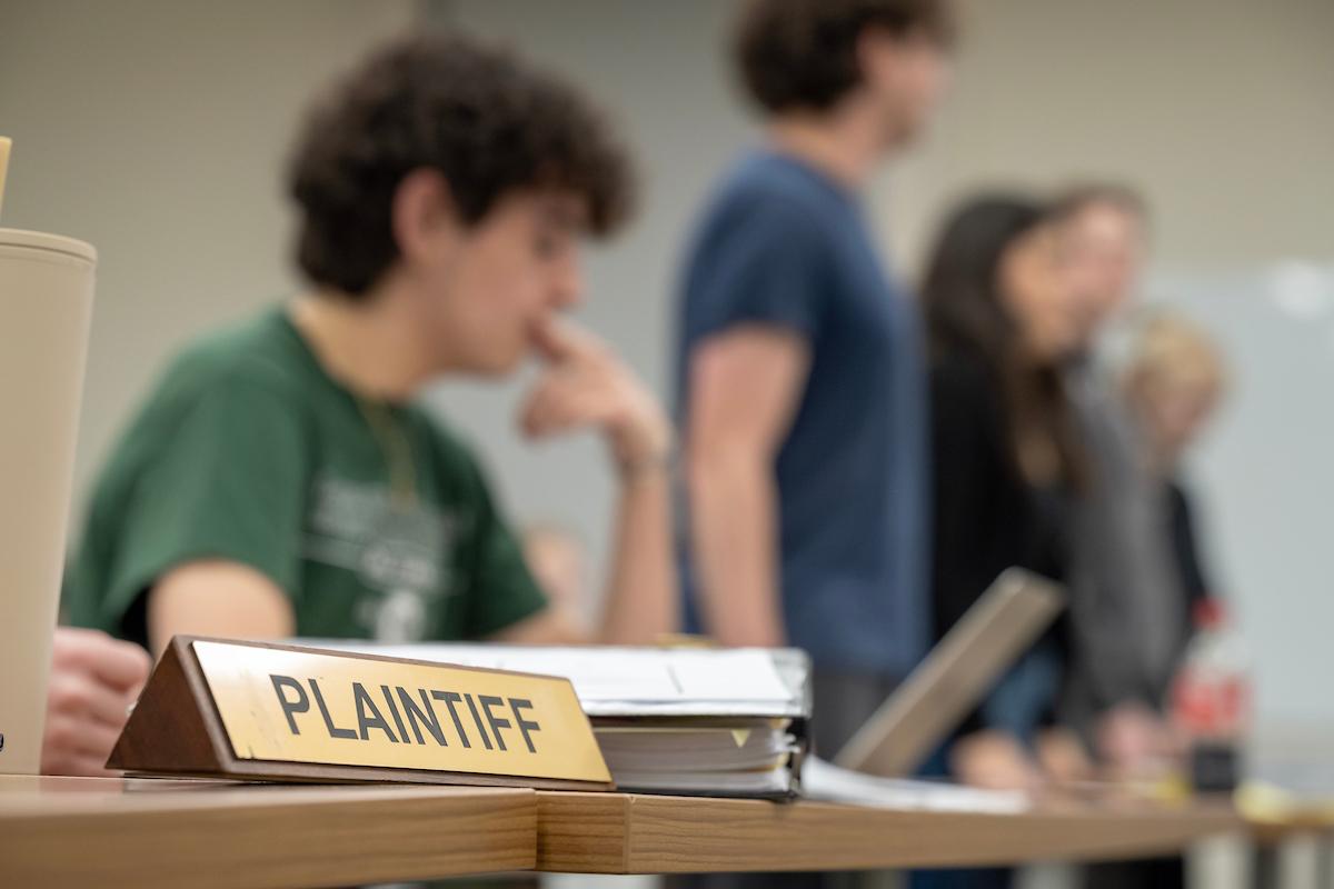 An F&M Mock Trial practice