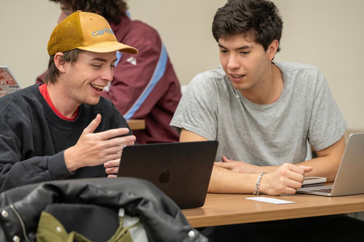 F&M students in class