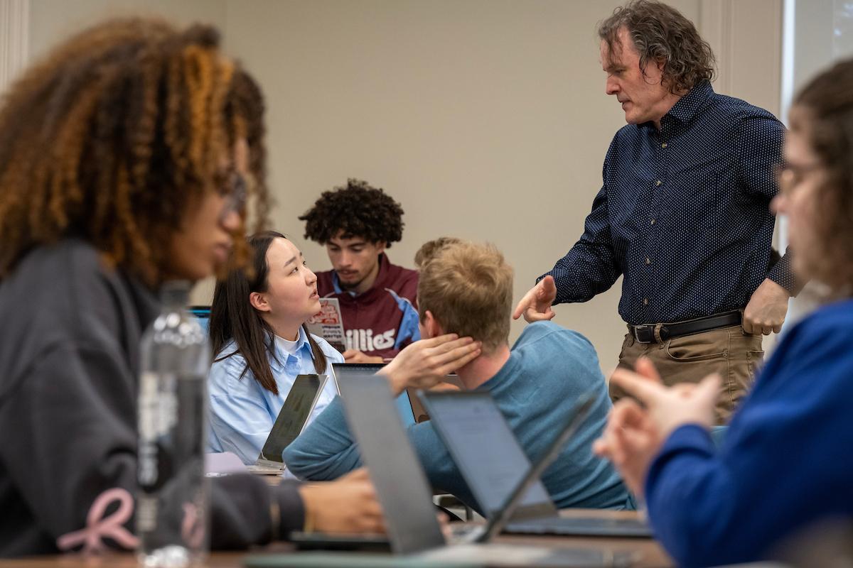 F&M students in class