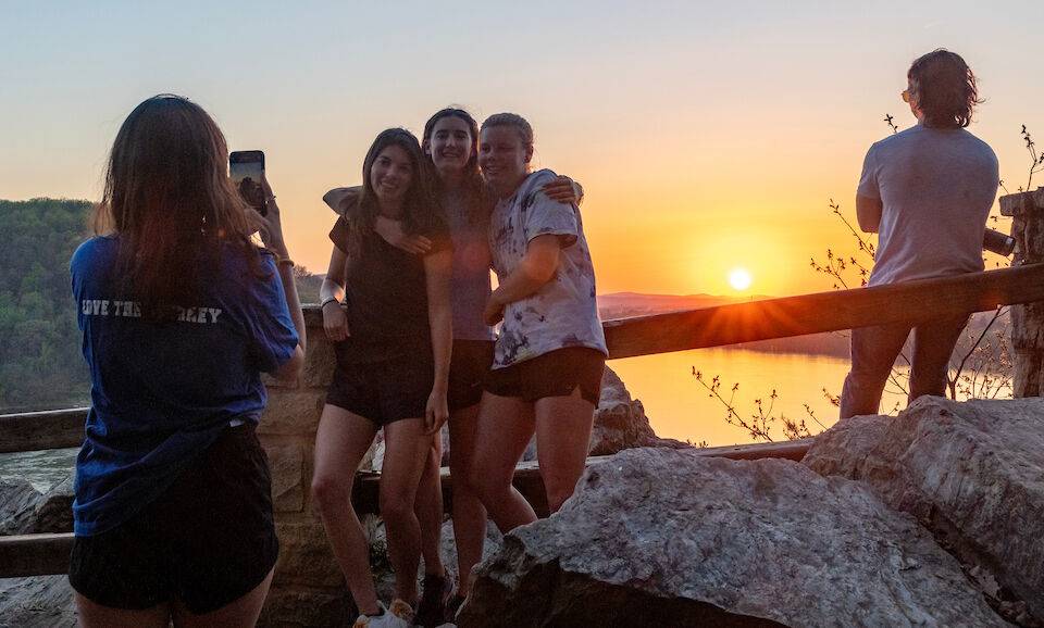 Sunset hike at Chickies Rock