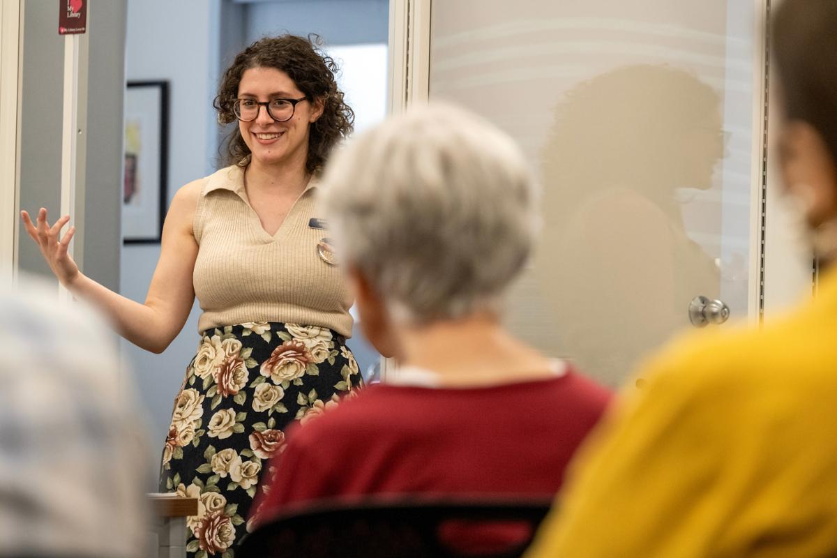 Lifelong learning class in the library