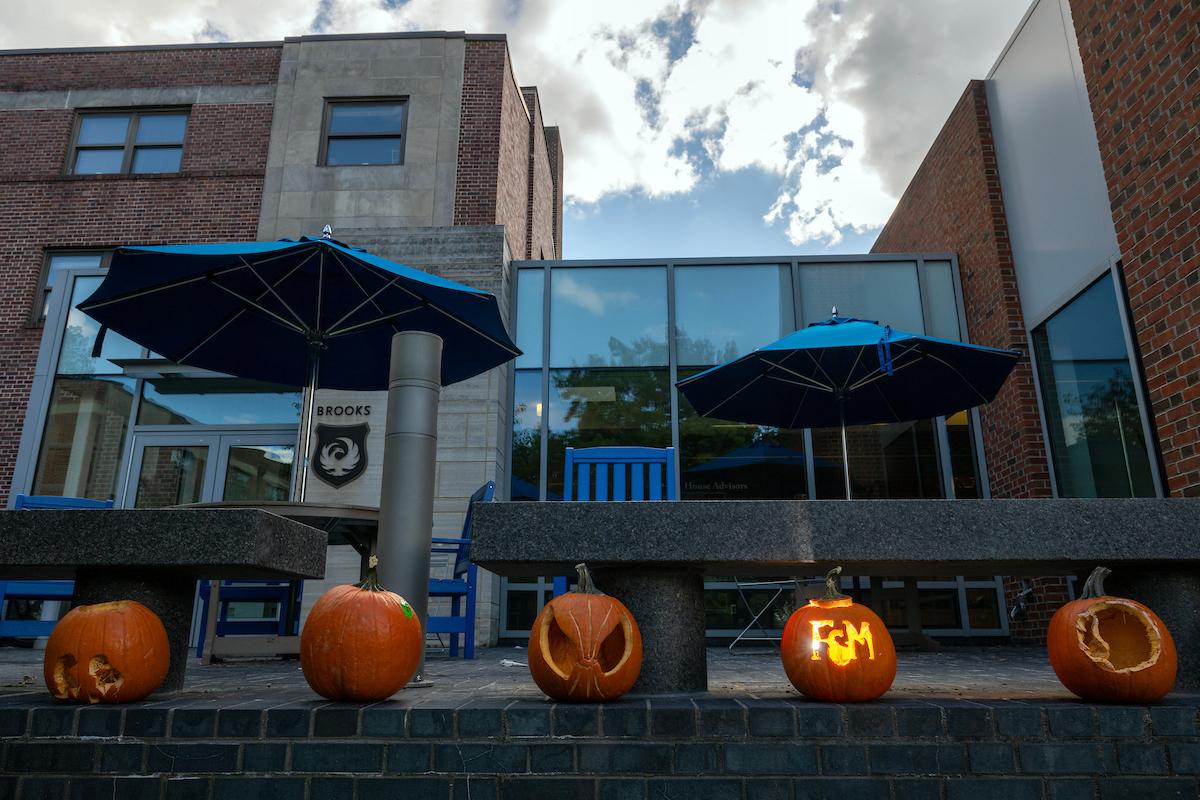 Pumpkins on campus