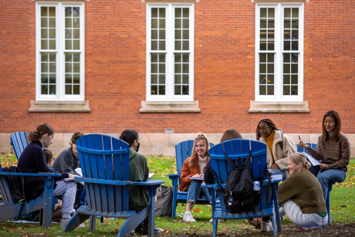 Students gather at F&M campus