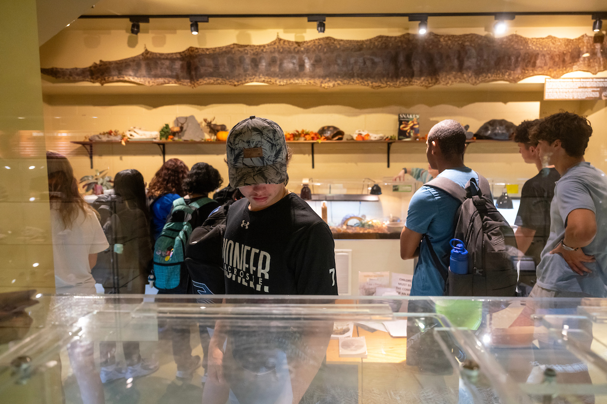 Students at the North Museum of Nature and Science