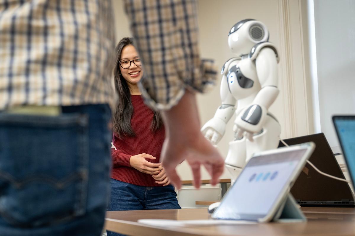 F&M student-coded robots