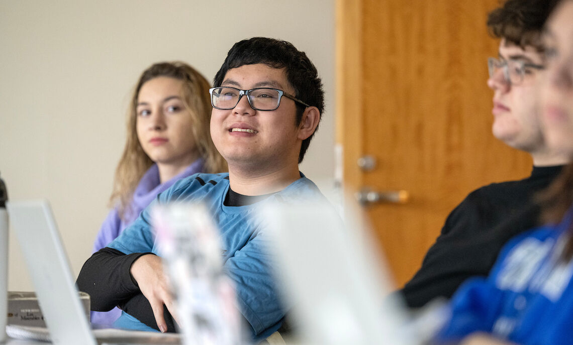 Professor of French Lisa Gasbarrone's class discusses “Les Misérables"