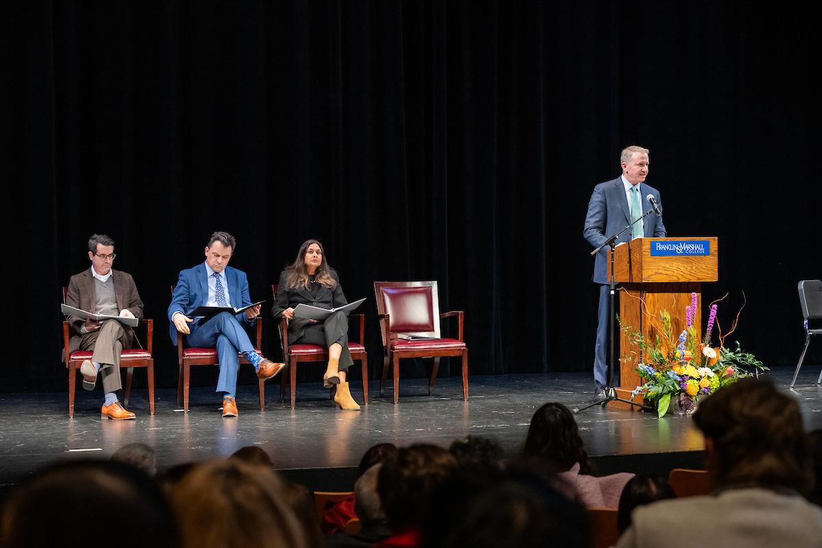 Midyear completion and recognition ceremony stage