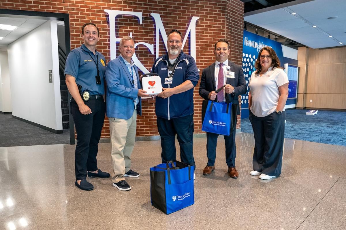 Penn Medicine Donates AEDs to Enhance Campus Safety at F&M