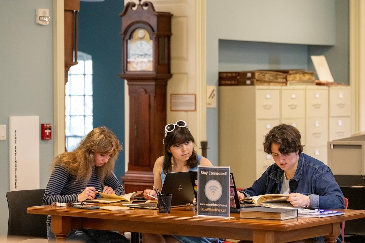 Led by Alison Kibler, professor of American studies and women’s, gender and sexuality studies, Lancaster Vice investigates the city’s history as “wide open” for vice in the early 1900s. Sara Smith ’28, Caitlin Bonner ’28, and Frances Taylor ’27 contributed to the project by researching local doctors who provided medical services in brothels in the early 20th century. 