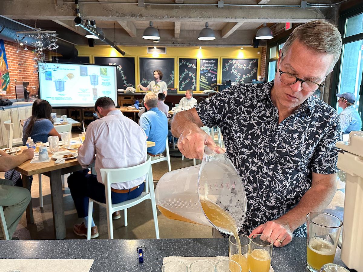 Professor of Biology Robert Jinks created and led Brewing Science, the first course of its kind at F&M.