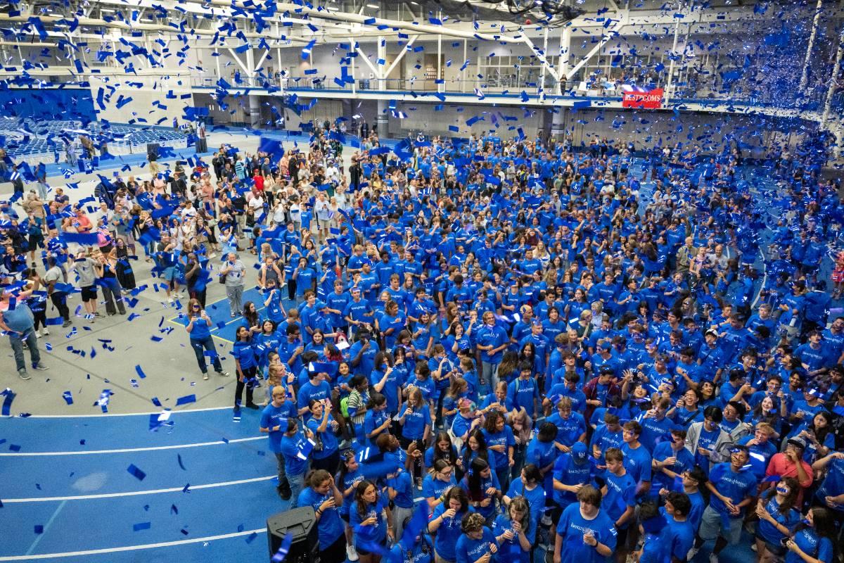 Class of 2030 Convocation confetti