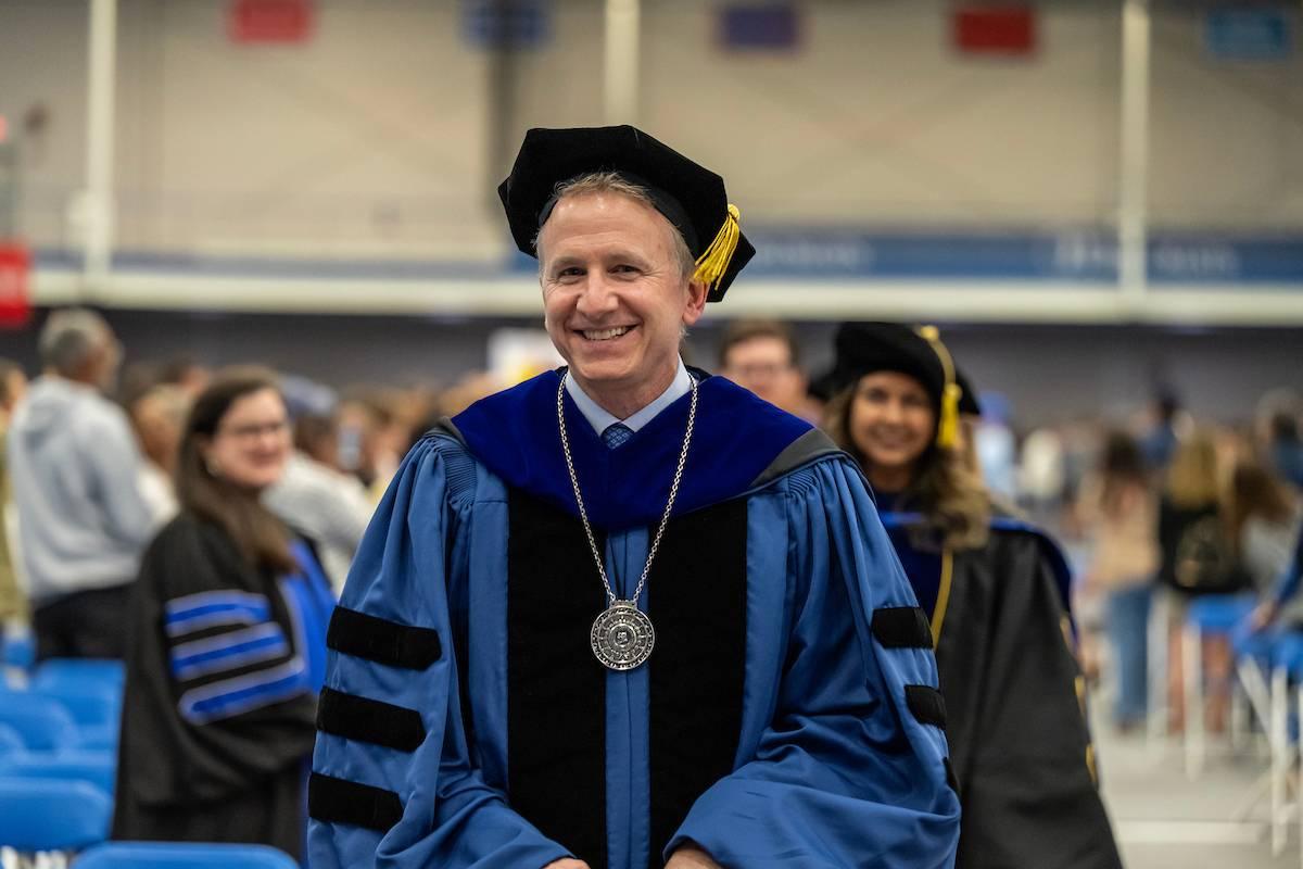 President Andrew "Andy" Rich at Convocation in 2025.