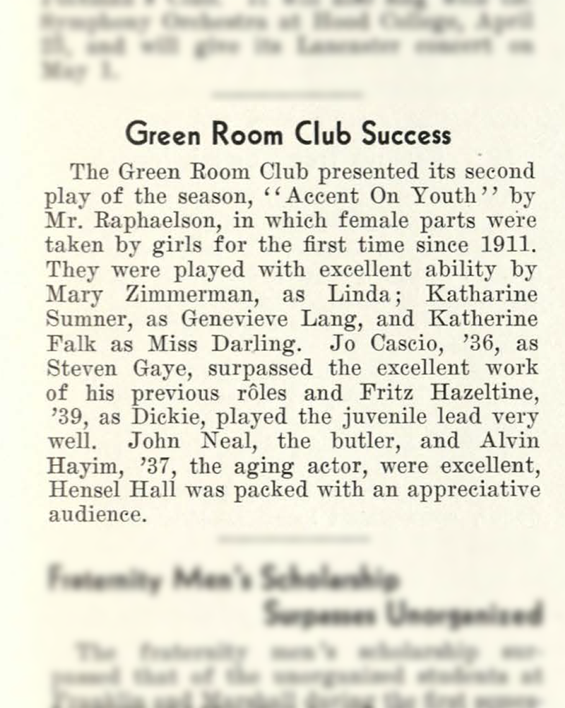 Green Room - Return of Women