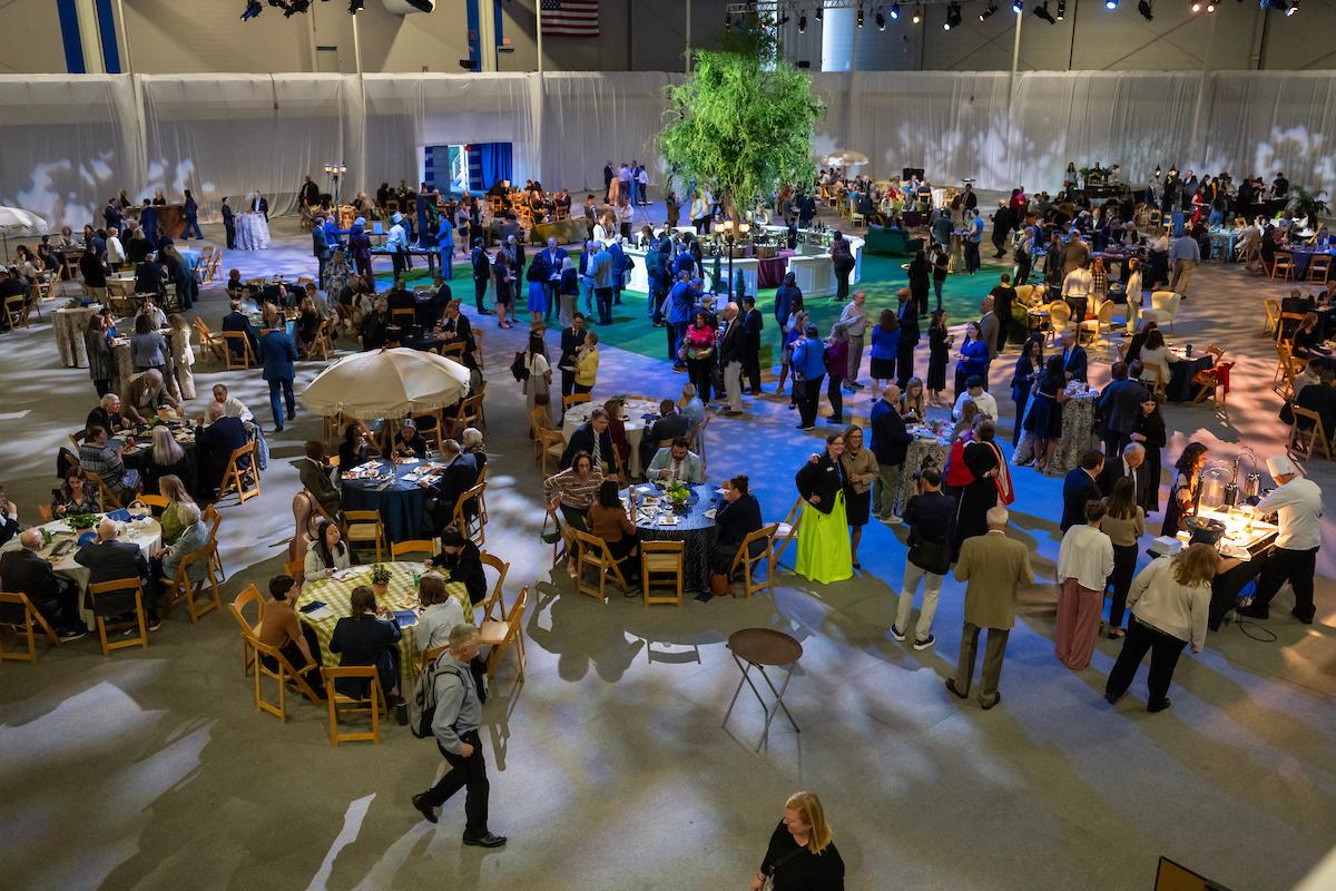 The ASFC was transformed into a charming atrium for lunch following the investiture ceremony. (Photo by Deb Grove)