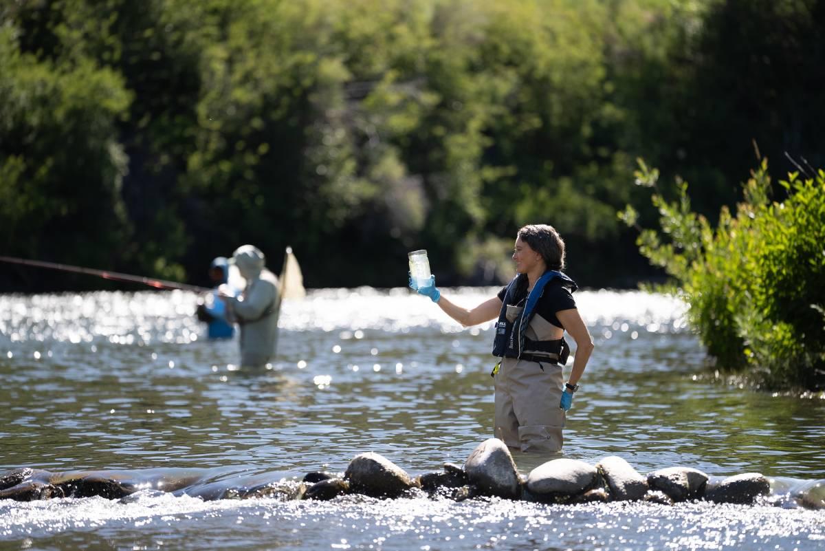 Monica Arienzo '08 on the Truckee River