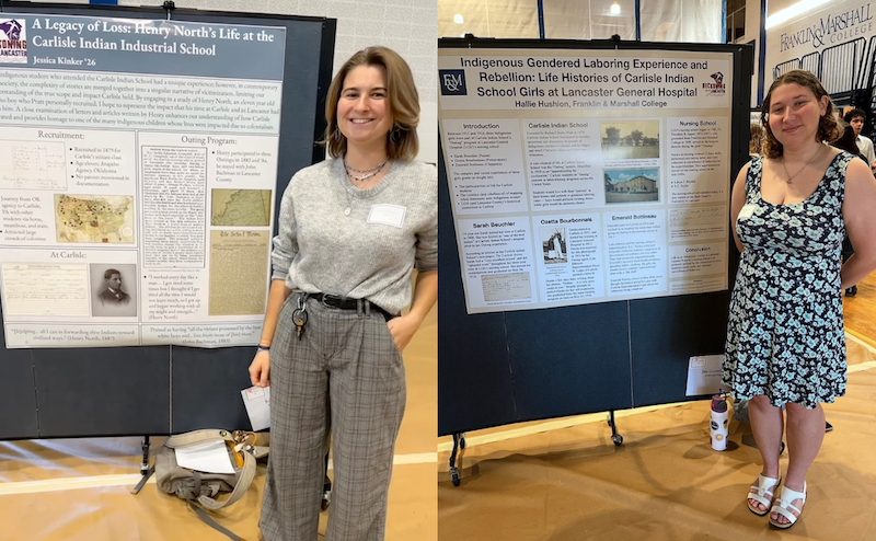 Students present research on the Carlisle Indian Industrial School