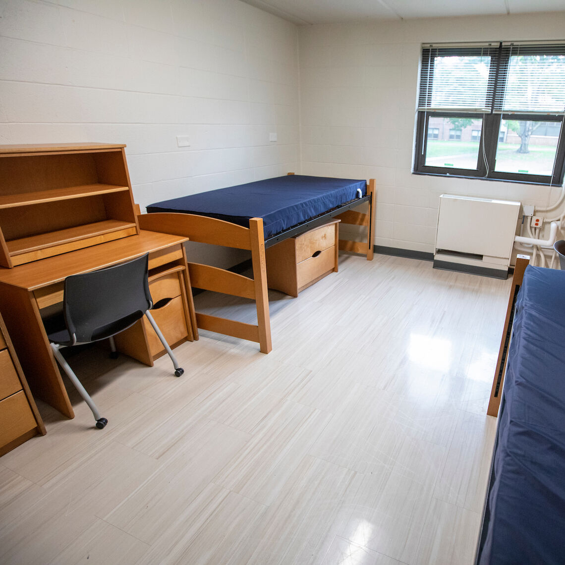 A typical room in South Benjamin Franklin Hall.