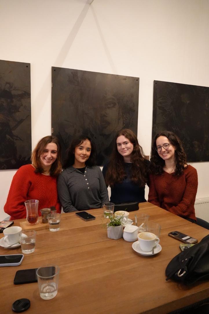 Olivia Lockey ’23, Kamakshi Shah ’22, Julianna Marton '25, and Nadya Ivanova ’23