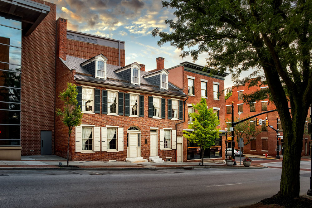 The exterior of the Thaddeus Stevens house in downtown Lancaster. Image courtesy of Larry Lefever.