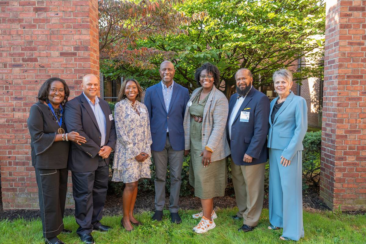 The 2024 Bridgett Award Recipients gather for a group photo outside.