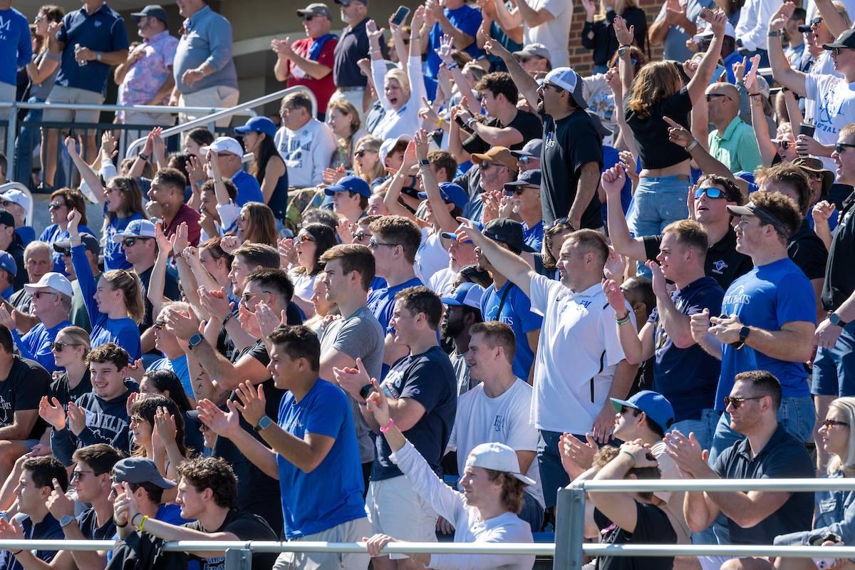 F&M football fans at Shadek Stadium