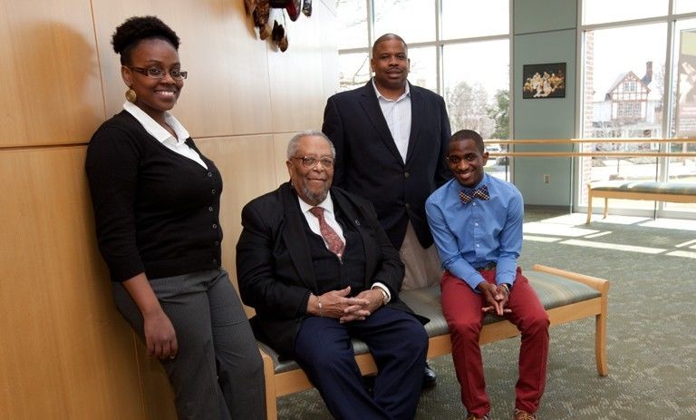 Sydney Bridgett '51 with AAAC members