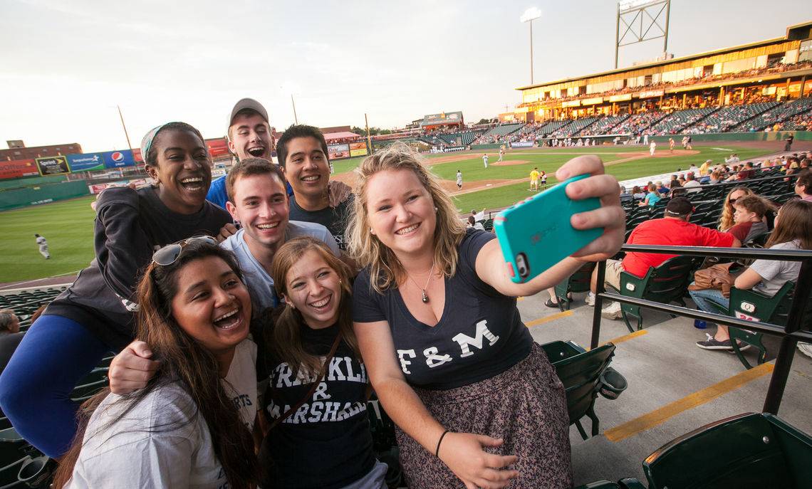 F&M alumni at the Barnstormers