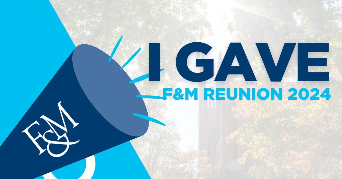 F&M I Gave graphic for social media