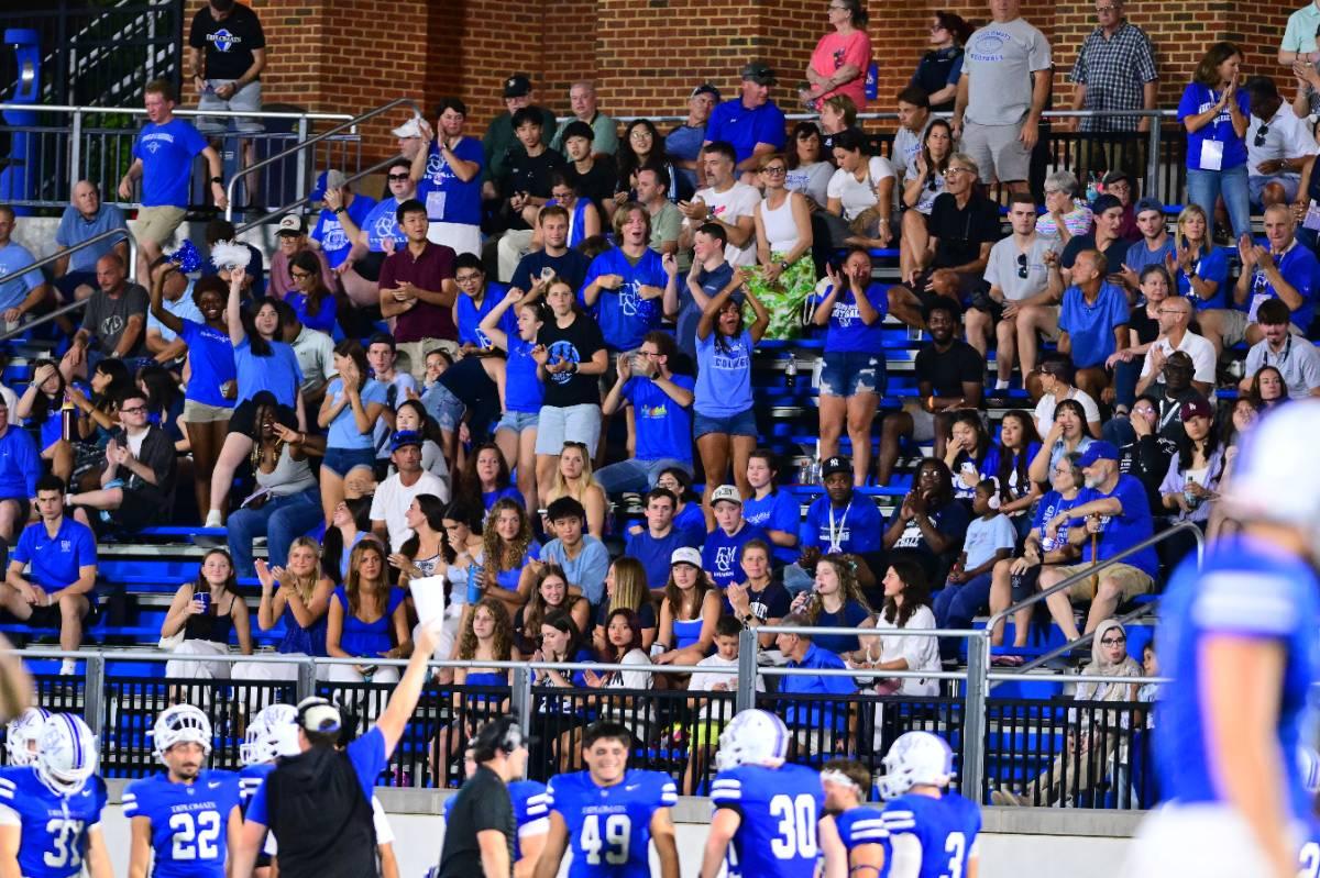 F&M football fans at Shadek Stadium