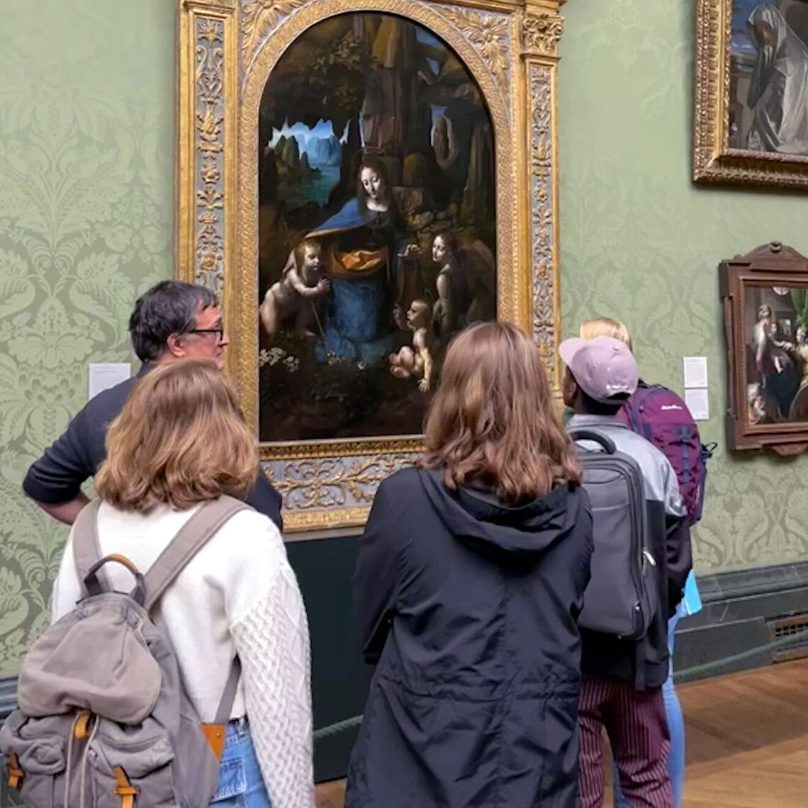 Bath students in an art museum