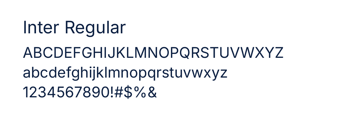 Brand Font Inter Regular