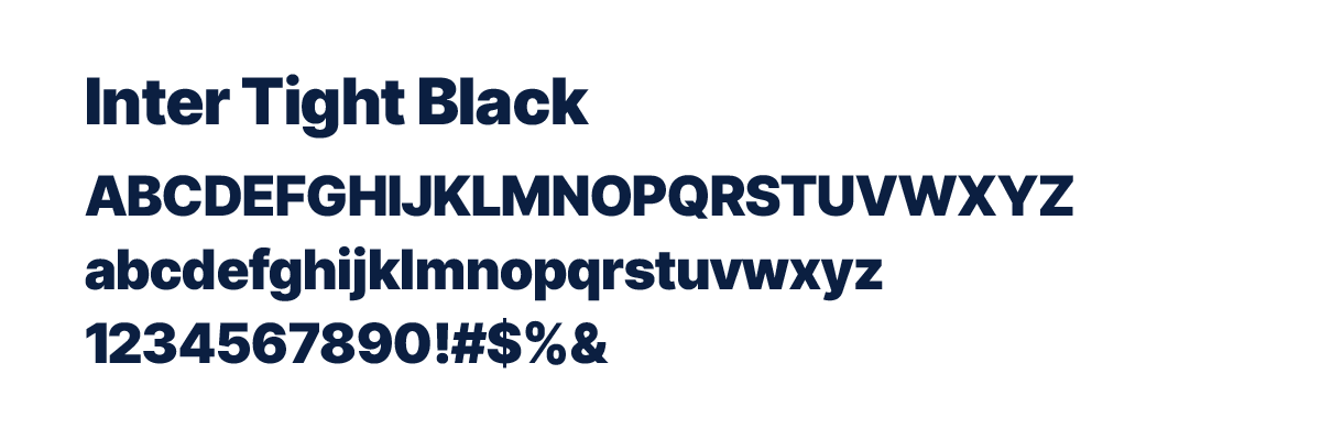 Brand Font Inter Black