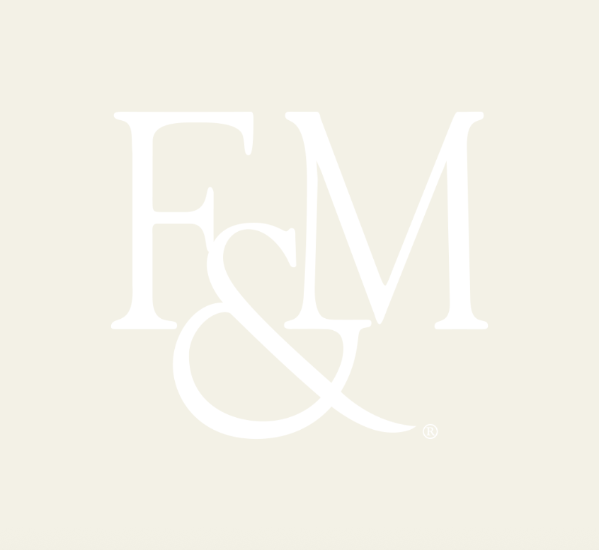 F&M Acronym Logo White