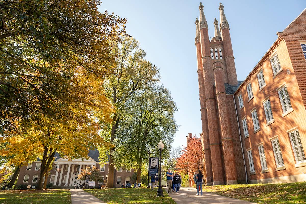 Old Main in fall