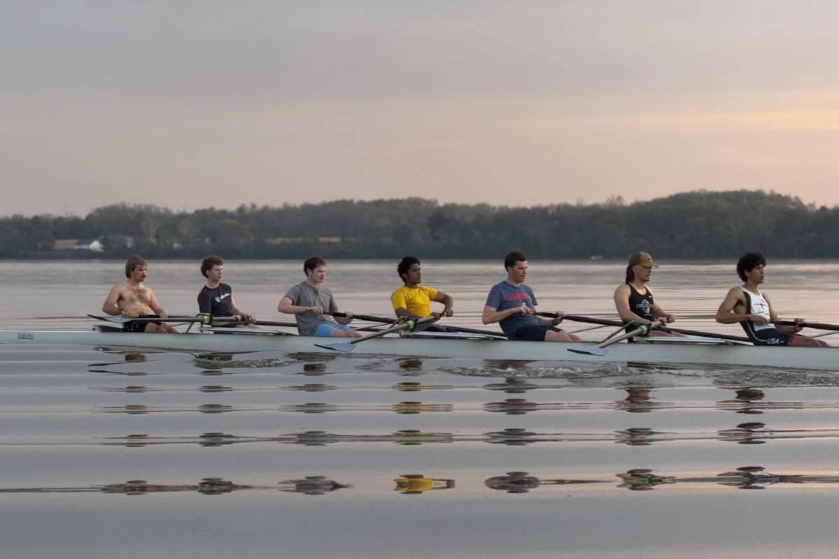 Rowing team on the Susquehanna River