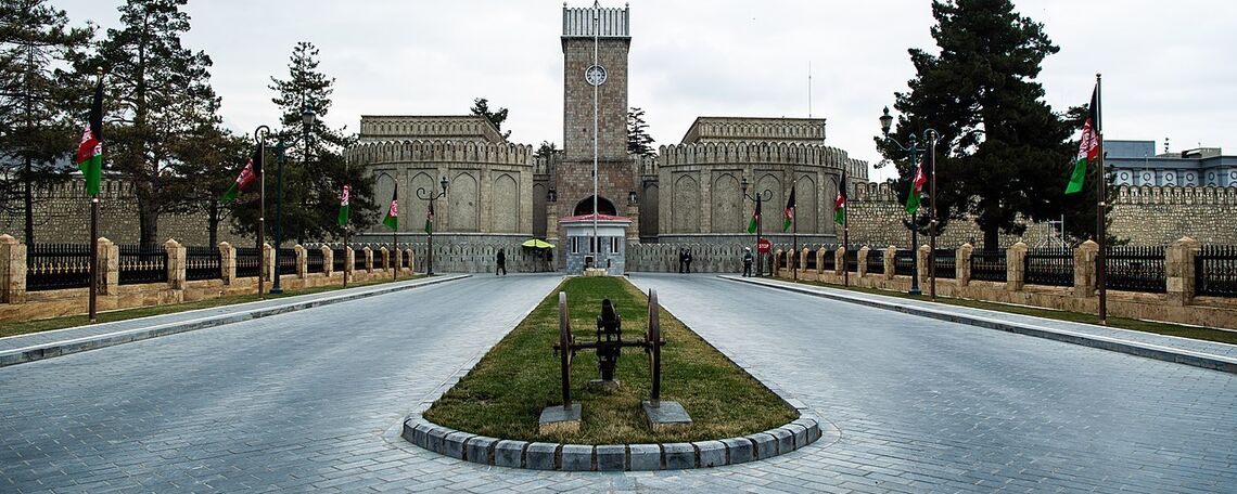 The Arg, the presidential palace in Kabul.
