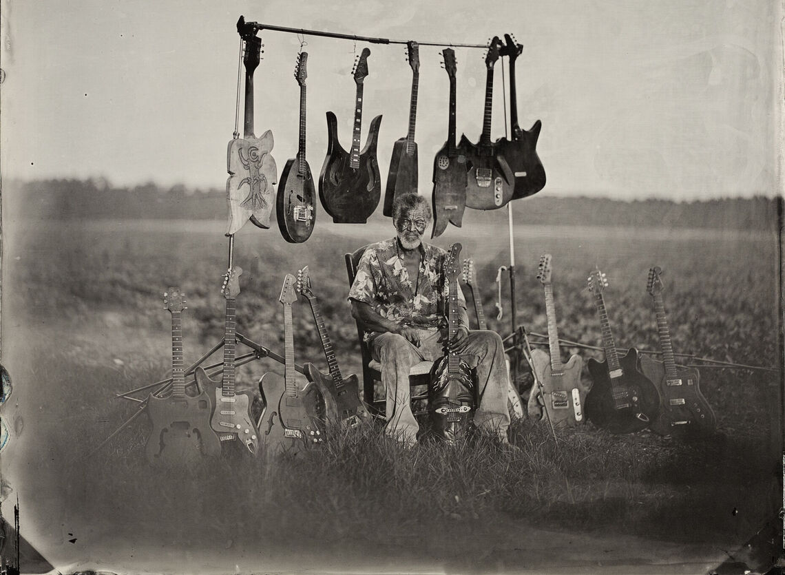Timothy Duffy (American, b. 1963). Freeman Vines #2, Fountain, NC, 2015. Tintype, 14” x 14”. Courtesy of the Music Maker Relief Foundation.