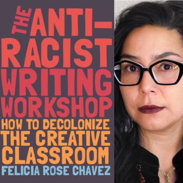Felicia Rose Chavez with book cover