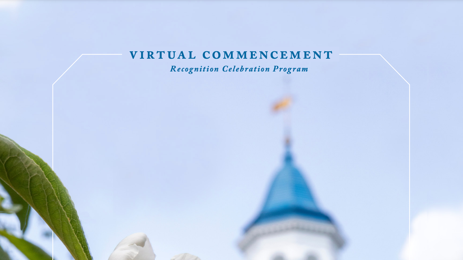 2020 Commencement Program