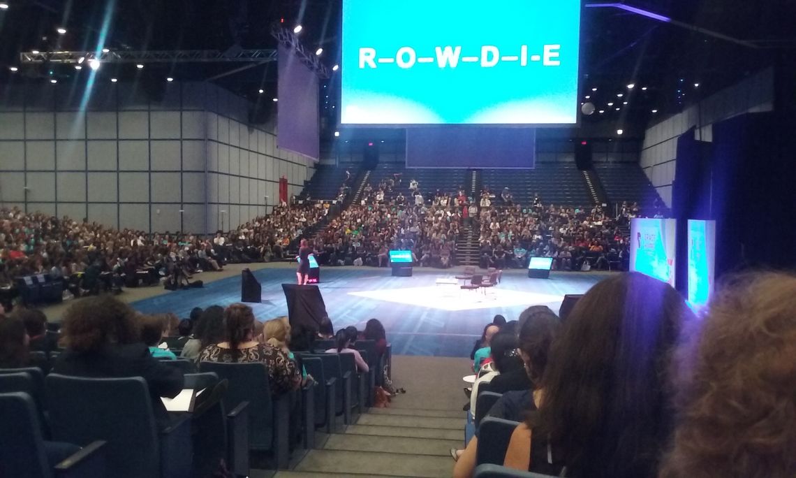 The conference drew about 15,000, most of them women, and featured conversations about new trends in computer science and information technology by women who lead some of the nation's major technology companies.