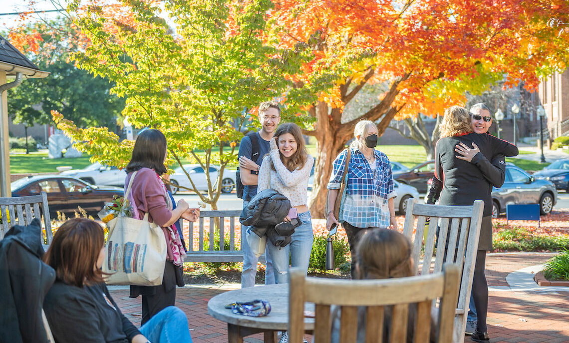 The English Department Salon and Open House featured readings from retired Professor of English Sands Hall, Alumni Professor of Writing Nicholas Montemarano, and author Sana Rafi '06 at the Philadelphia Alumni Writers House.