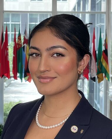 Junior Munahil Sultana, a government and international studies joint studies major, spent the summer working at the U.S, Department of State.