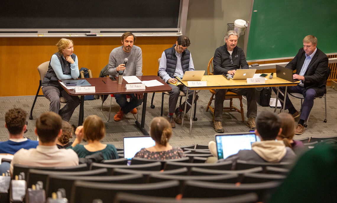 Panel, "Coping with Climate Change in a Modern World" held as part of The WorldWide Teach-In on Climate and Justice.