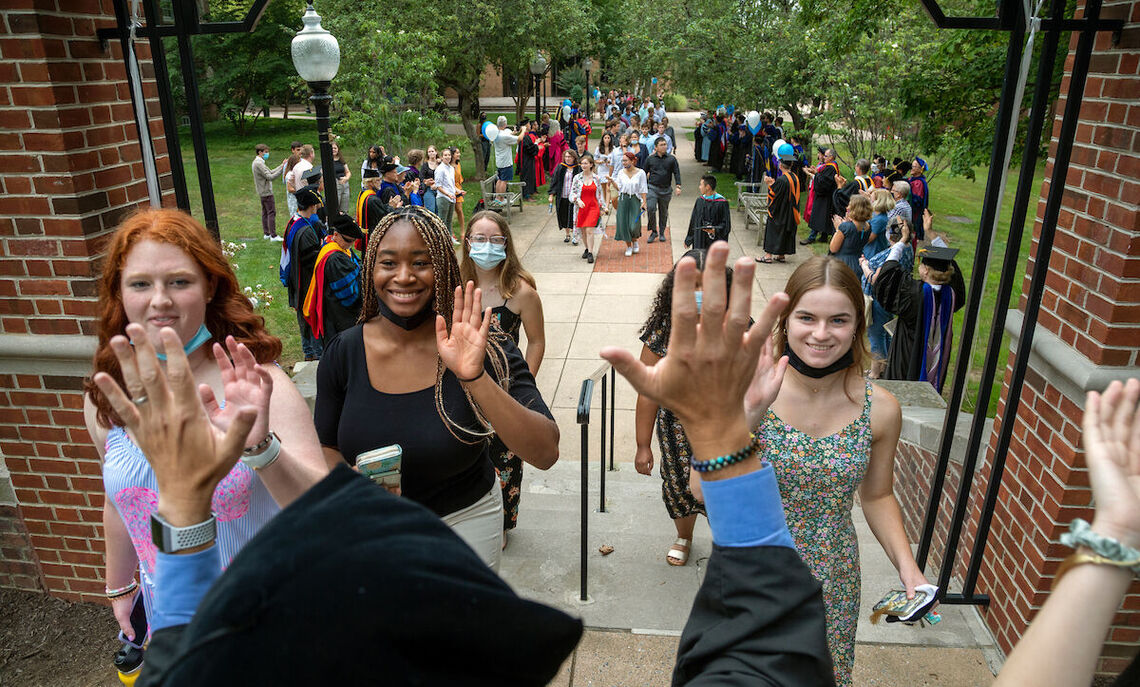 The chime of bells filled campus Tuesday, Aug. 31, to signify the start of F&M's time-honored Convocation ceremony. The Lux et Lex Walk provided the Class of 2025 the opportunity to symbolically begin their College journeys.
