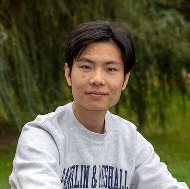 Songhang Li '24 in Buchanan Park